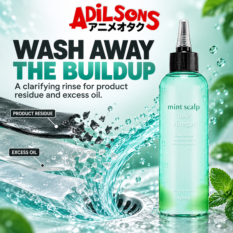 Adilsons creative for A'pieu Mint Scalp & Hair Vinegar 200ML — WASH AWAY THE BUILDUP