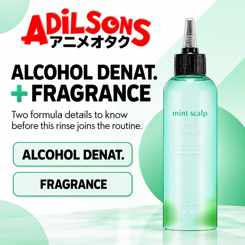 Adilsons creative for A'pieu Mint Scalp & Hair Vinegar 200ML — ALCOHOL DENAT. + FRAGRANCE