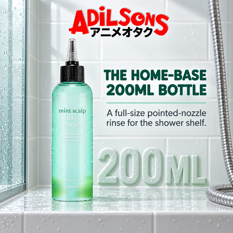 Adilsons creative for A'pieu Mint Scalp & Hair Vinegar 200ML — THE HOME-BASE 200ML BOTTLE