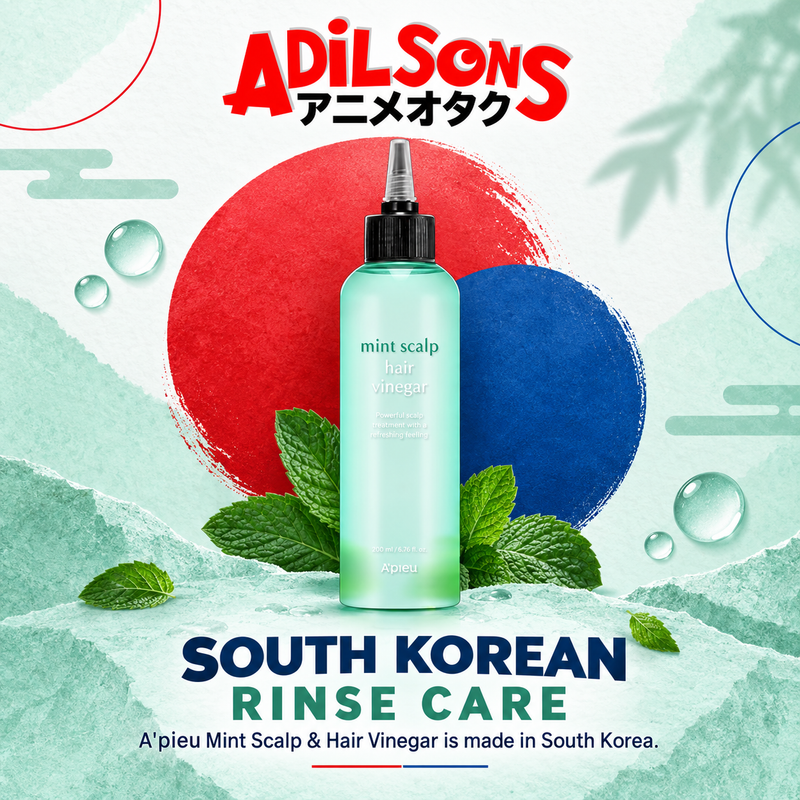 Adilsons creative for A'pieu Mint Scalp & Hair Vinegar 200ML — SOUTH KOREAN RINSE CARE