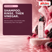 Adilsons Beauty creative for A'pieu Raspberry Hair Vinegar 200ml — Post-shampoo step.