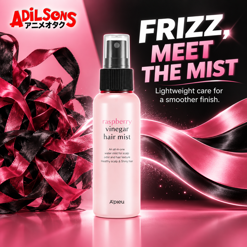 Adilsons Beauty A'pieu Raspberry Vinegar Hair Mist creative: Purchase to reduce static and frizz