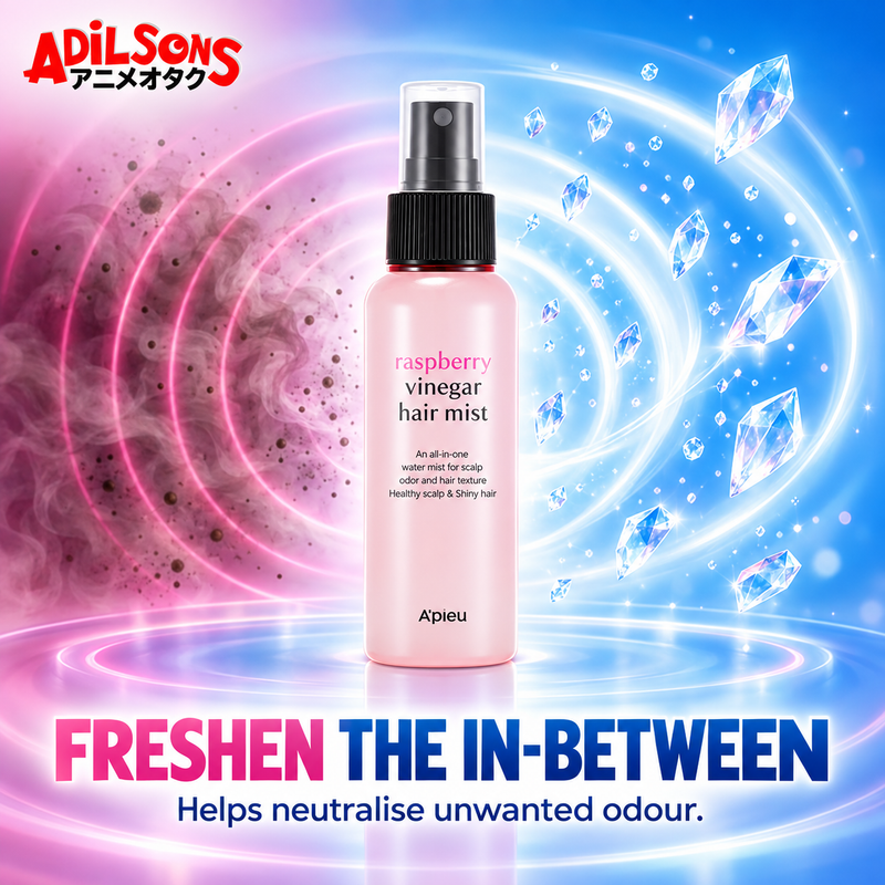 Adilsons Beauty A'pieu Raspberry Vinegar Hair Mist creative: Purchase to neutralise hair and scalp odour