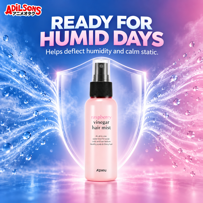 Adilsons Beauty A'pieu Raspberry Vinegar Hair Mist creative: Purchase for humidity and static management
