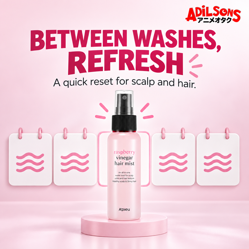 Adilsons Beauty A'pieu Raspberry Vinegar Hair Mist creative: Purchase for between-wash refresh