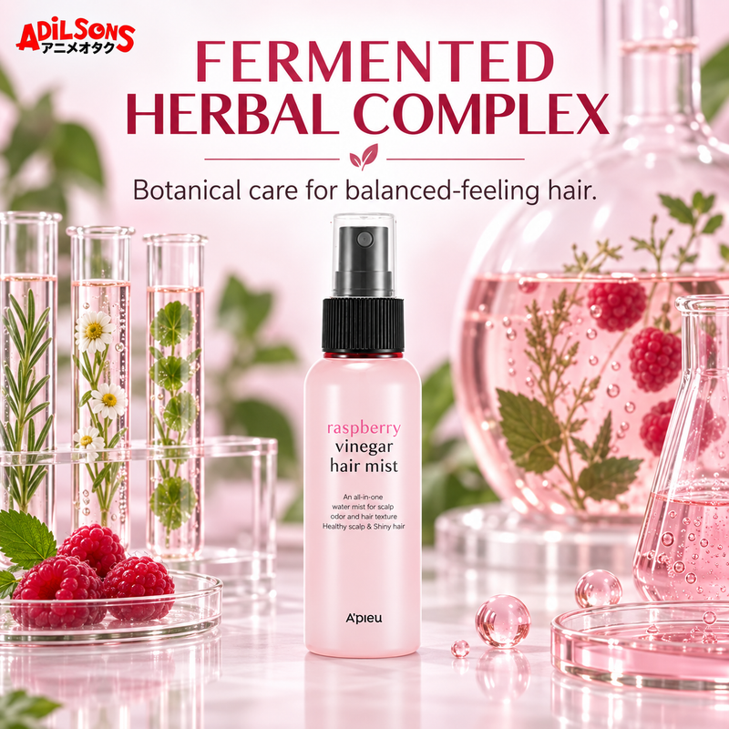 Adilsons Beauty A'pieu Raspberry Vinegar Hair Mist creative: Purchase for fermented herbal complex