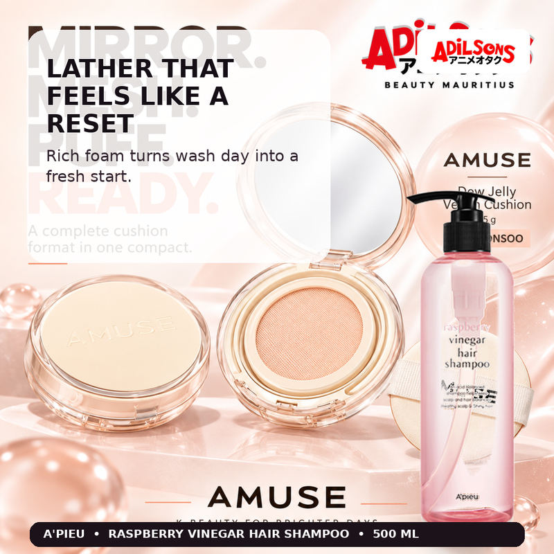 A'pieu Raspberry Vinegar Hair Shampoo 500ml — Lather That Feels Like A Reset — Adilsons
