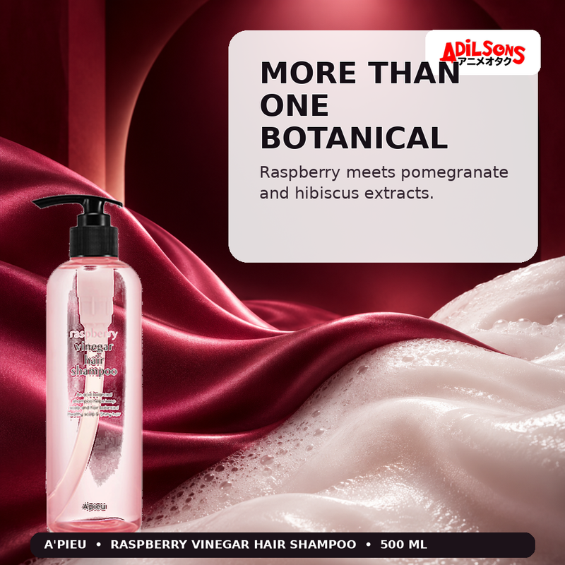 A'pieu Raspberry Vinegar Hair Shampoo 500ml — More Than One Botanical — Adilsons