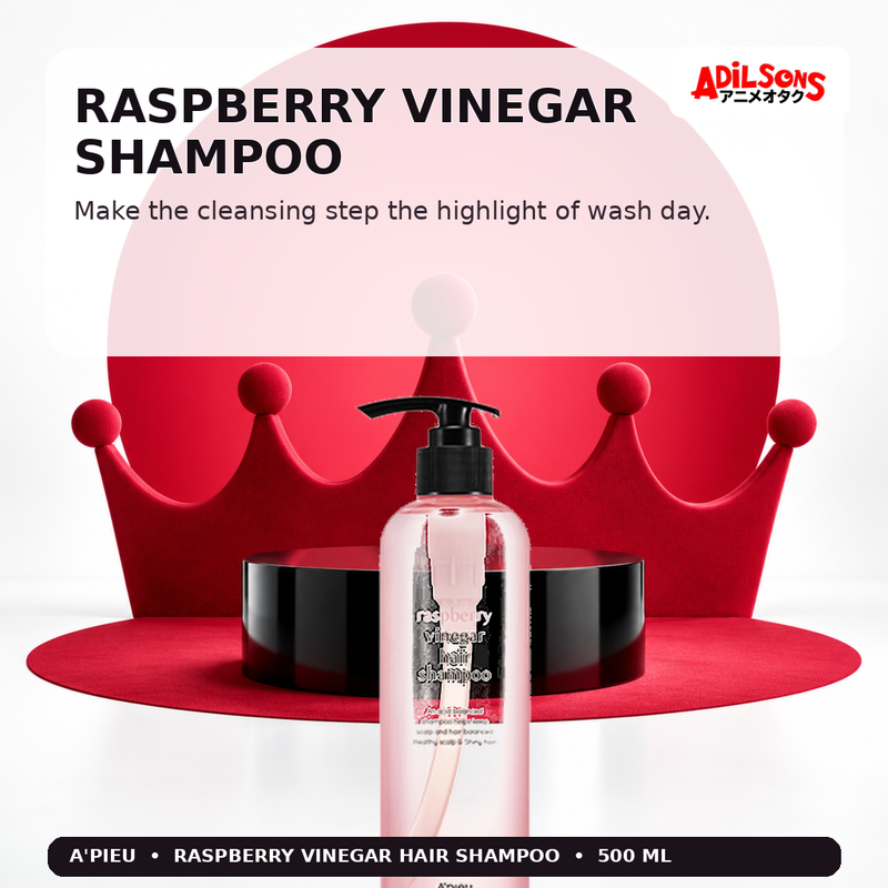 A'pieu Raspberry Vinegar Hair Shampoo 500ml — Raspberry Vinegar Shampoo — Adilsons