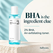 Anua BHA 2% Gentle Exfoliating Toner — BHA is the ingredient clue