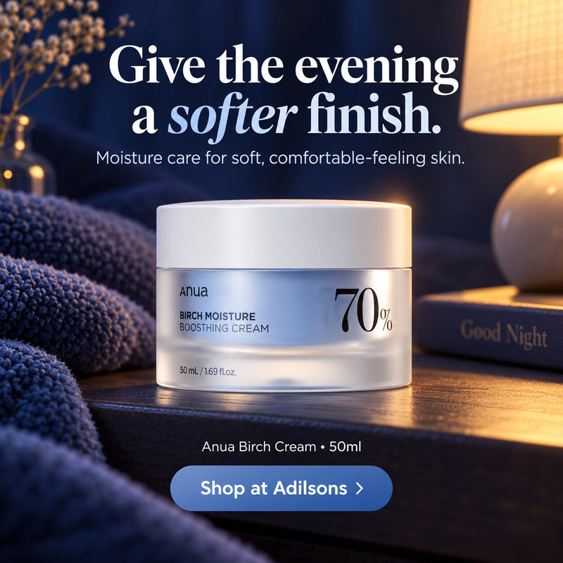 Anua Birch Moisture Boosting Cream 50ml — Give the evening a softer finish. Moisture care for soft, comfortable-feeling skin.