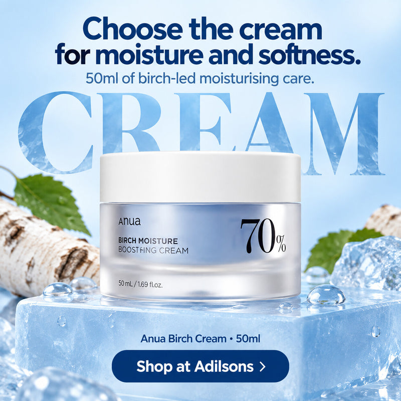 Anua Birch Moisture Boosting Cream 50ml — Choose the cream for moisture and softness. 50ml of birch-led moisturising care.