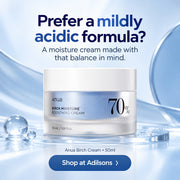 Anua Birch Moisture Boosting Cream 50ml — Prefer a mildly acidic formula? A moisture cream made with that balance in mind.