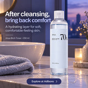 Anua Birch Moisture Boosting Toner 250ml — After cleansing, bring back comfort