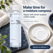 Anua Birch Moisture Boosting Toner 250ml — Make time for a moisture compress
