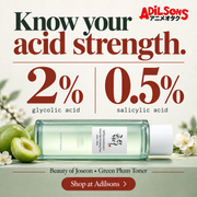 Beauty of Joseon Green Plum Toner — Adilsons creative 5: Know your acid strength.