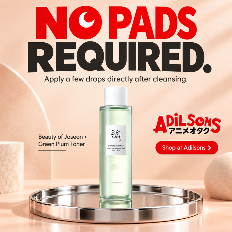 Beauty of Joseon Green Plum Toner — Adilsons creative 8: NO PADS REQUIRED.