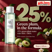 Beauty of Joseon Green Plum Toner — Adilsons creative 10: Green plum, in the formula.