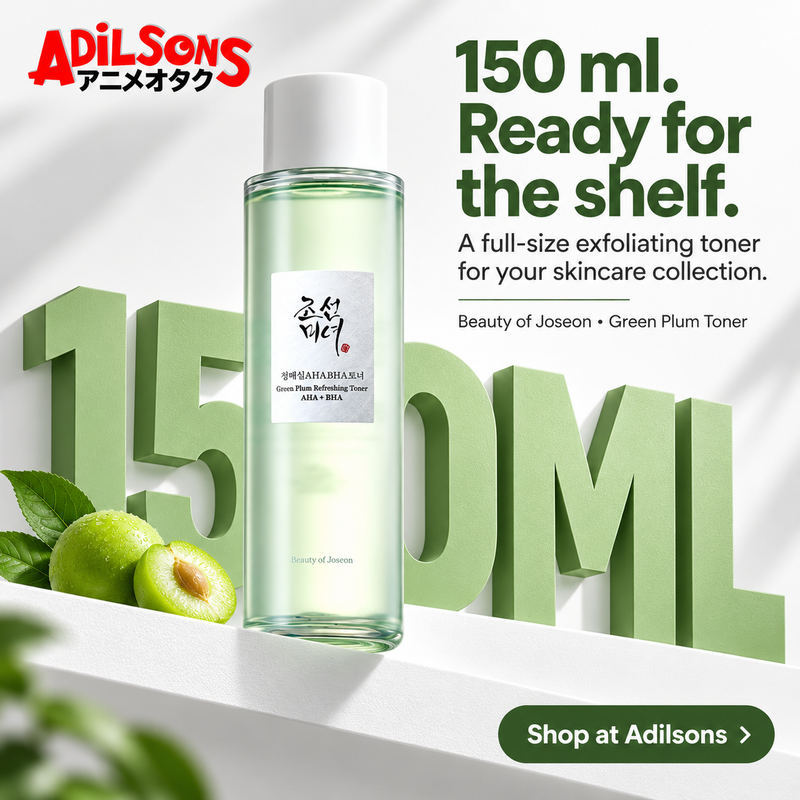 Beauty of Joseon Green Plum Toner — Adilsons creative 11: 150 ml. Ready for the shelf.