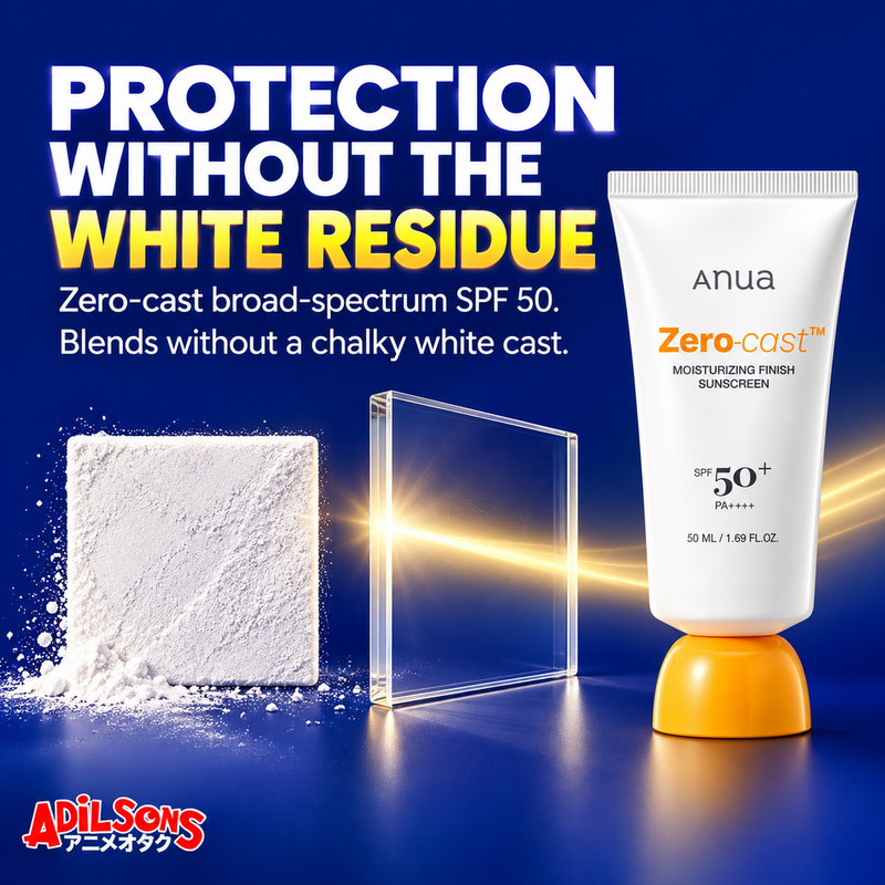 Anua Zero-Cast Moisturizing Finish Sunscreen SPF50+ PA++++ 50ml creative 2 of 20