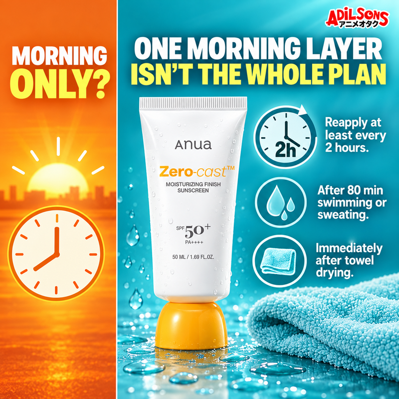 Anua Zero-Cast Moisturizing Finish Sunscreen SPF50+ PA++++ 50ml creative 3 of 20