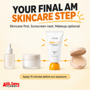 Anua Zero-Cast Moisturizing Finish Sunscreen SPF50+ PA++++ 50ml creative 4 of 20