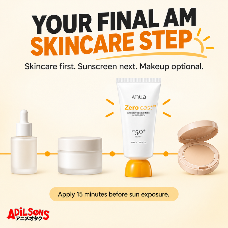 Anua Zero-Cast Moisturizing Finish Sunscreen SPF50+ PA++++ 50ml creative 4 of 20