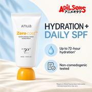 Anua Zero-Cast Moisturizing Finish Sunscreen SPF50+ PA++++ 50ml creative 11 of 20