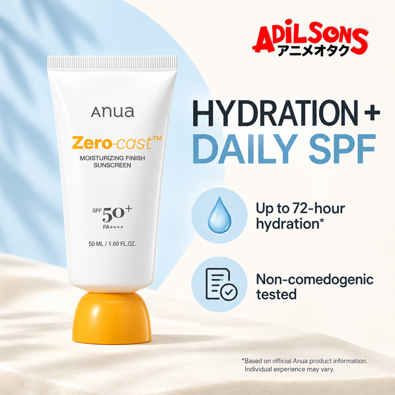 Anua Zero-Cast Moisturizing Finish Sunscreen SPF50+ PA++++ 50ml creative 11 of 20