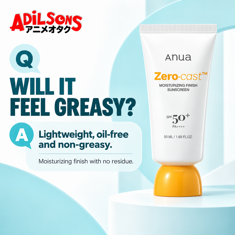 Anua Zero-Cast Moisturizing Finish Sunscreen SPF50+ PA++++ 50ml creative 12 of 20