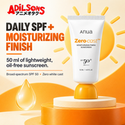 Anua Zero-Cast Moisturizing Finish Sunscreen SPF50+ PA++++ 50ml creative 17 of 20