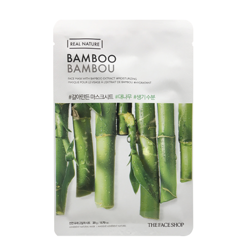 THE FACE SHOP REAL NATURE FACE MASK WITH BAMBOO EXTRACT