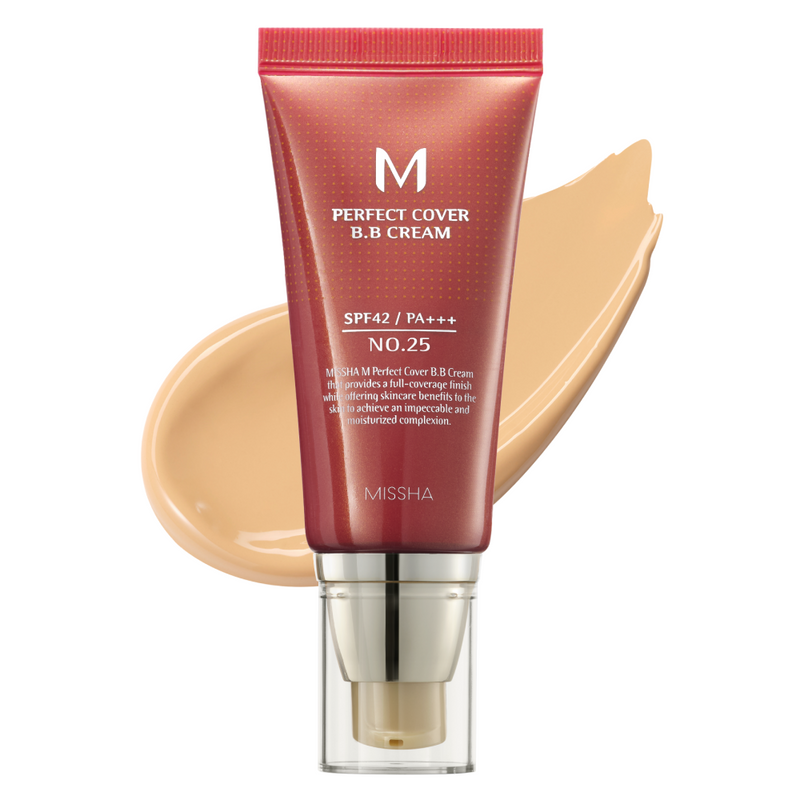 MISSHA M PERFECT COVER BB CREAM SPF42 PA+++, 25 WARM BEIGE
