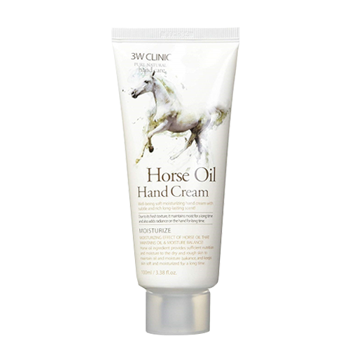 3W CLINIC MOISTURIZING HORSE OIL HAND CREAM