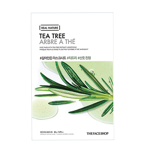 THE FACE SHOP REAL NATURE FACE MASK WITH TEA TREE EXTRACT
