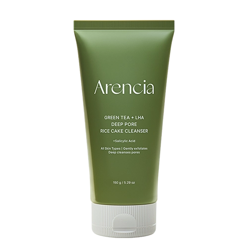 ARENCIA GREEN TEA + LHA DEEP PORE RICE CAKE CLEANSER 150ML