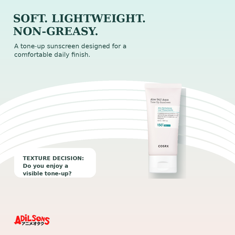 COSRX Aloe 54.2 Aqua Tone-Up Sunscreen 50ml creative 9 of 20