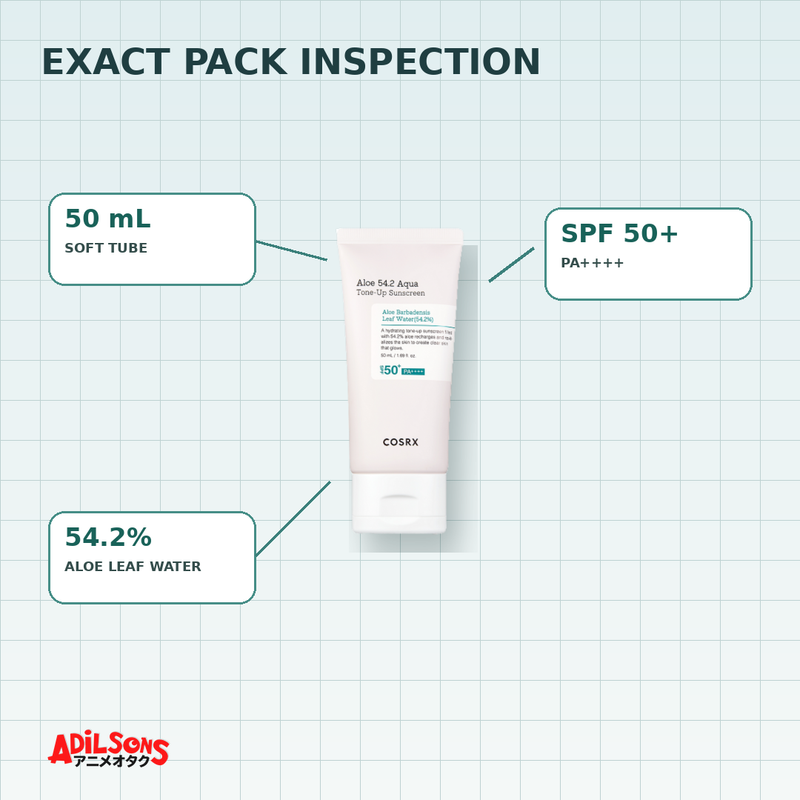 COSRX Aloe 54.2 Aqua Tone-Up Sunscreen 50ml creative 10 of 20