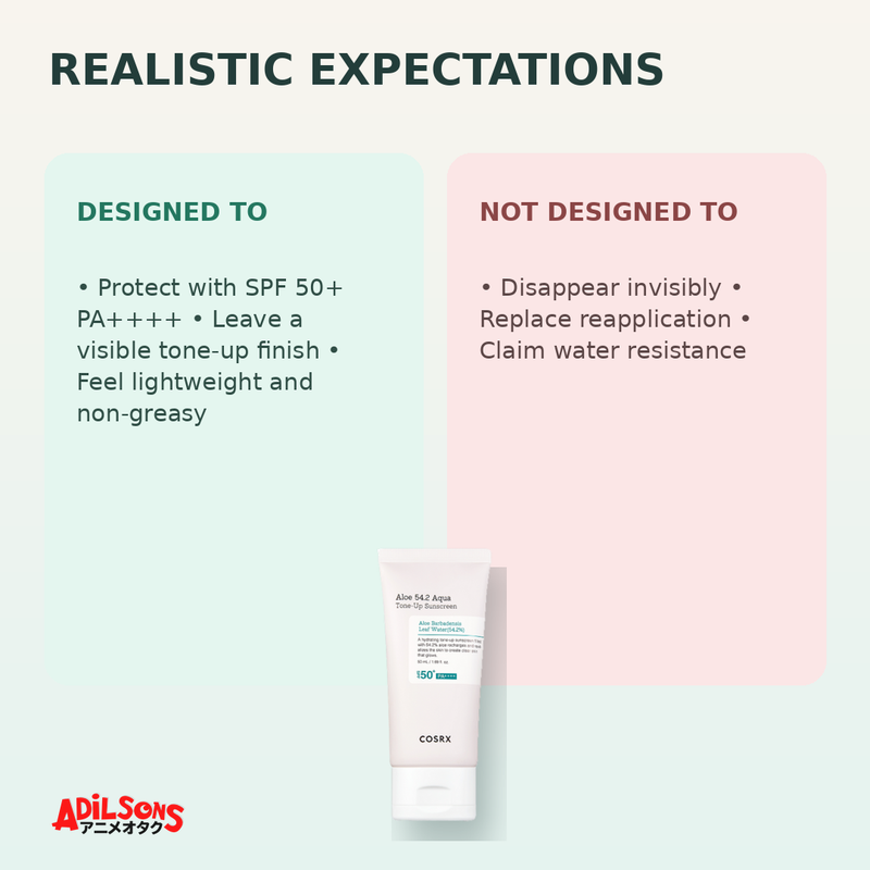 COSRX Aloe 54.2 Aqua Tone-Up Sunscreen 50ml creative 15 of 20