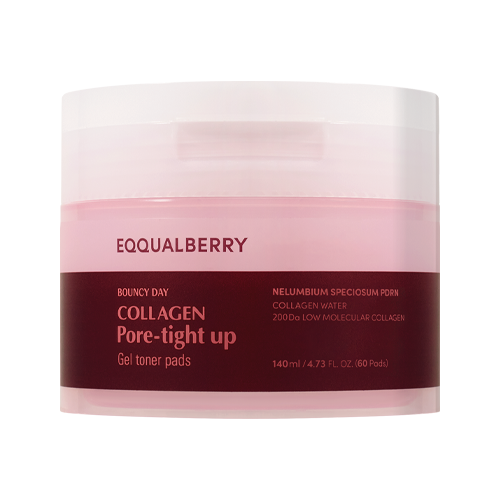 EQQUALBERRY COLLAGEN PORE-TIGHT UP GEL TONER PADS (60EA)140ML