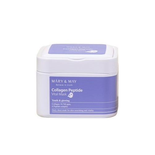 MARY&MAY COLLAGEN PEPTIDE VITAL MASK 30PCS