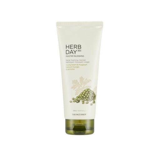 THE FACE SHOP HERB DAY 365 MASTER BLENDING FOAMING CLEANSER MUNGBEAN 170ML