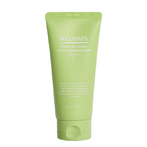 MIGUHARA GREEN TEA CALMING ESSENCE CLEANSING FOAM ORIGIN 120ML