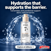 Anua Rice Ceramide Serum creative 2: Hydration that supports the barrier. Ceramides and panthenol support skin's natural barrier.