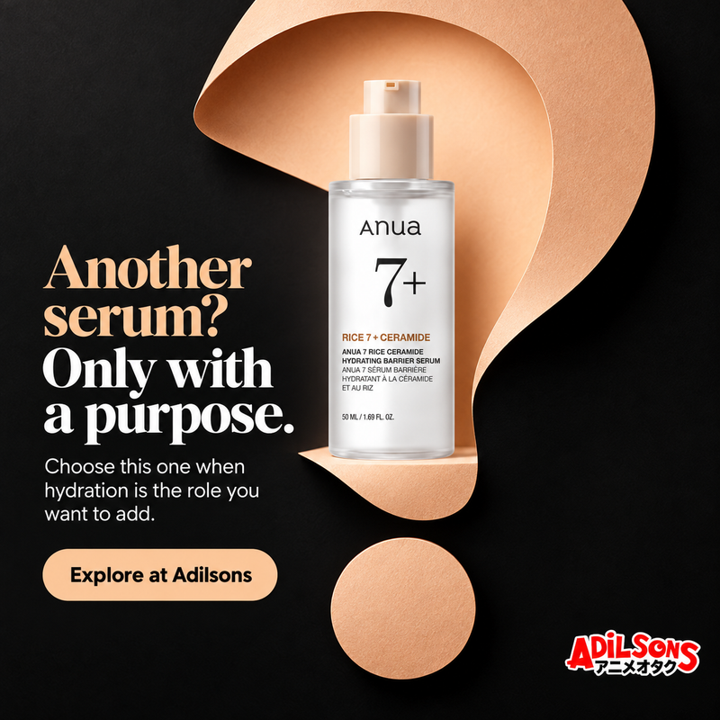 Anua Rice Ceramide Serum creative 12: Another serum? Only with a purpose. Choose this one when hydration is the role you want to add.