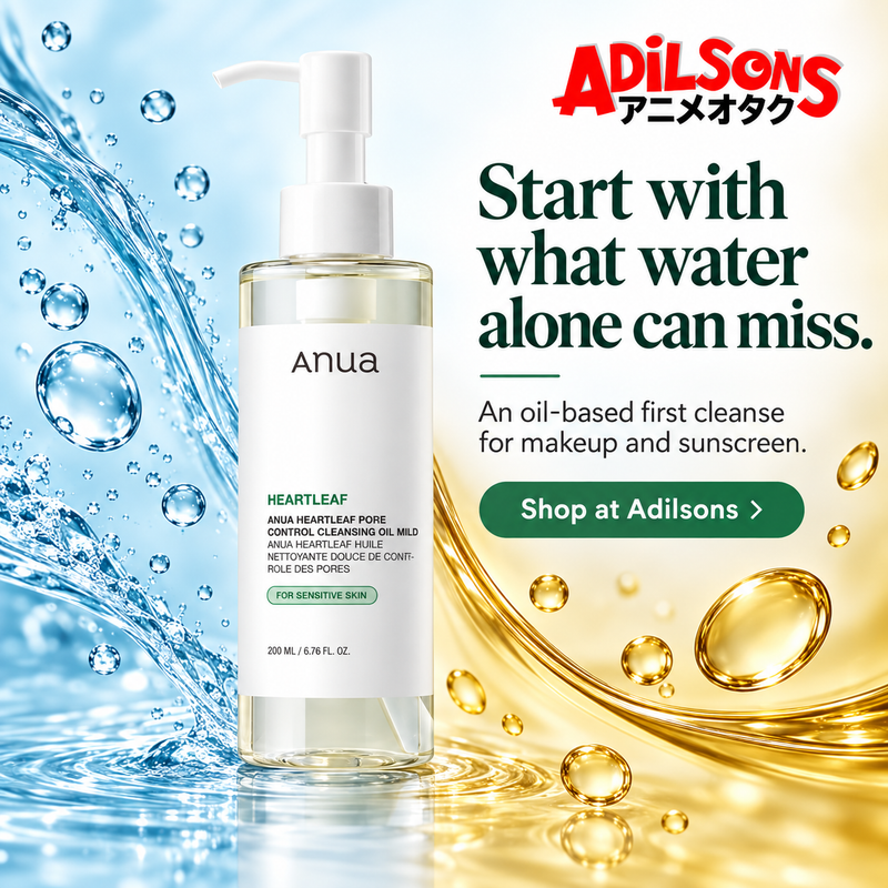 Anua Heartleaf Pore Control Cleansing Oil Mild 200ml — Start with what water alone can miss.