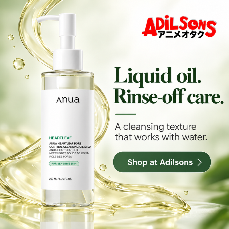 Anua Heartleaf Pore Control Cleansing Oil Mild 200ml — Liquid oil. Rinse-off care.