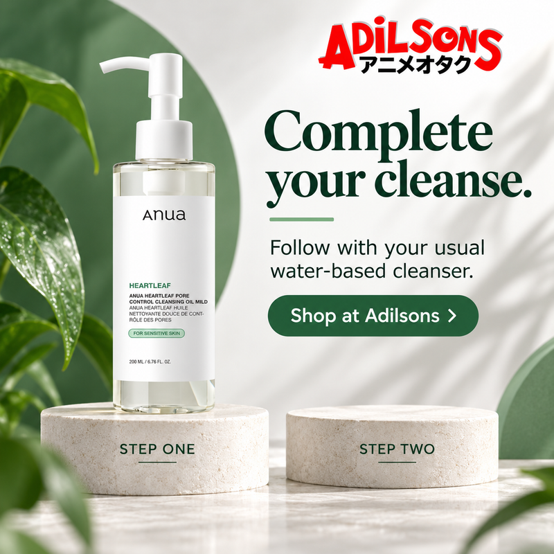 Anua Heartleaf Pore Control Cleansing Oil Mild 200ml — Complete your cleanse.