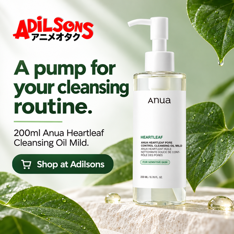 Anua Heartleaf Pore Control Cleansing Oil Mild 200ml — A pump for your cleansing routine.