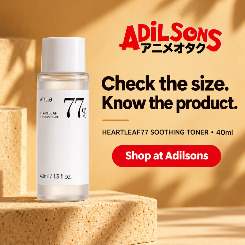 Anua Heartleaf77 Soothing Toner40ml creative 10: Check the size. Know the product.
